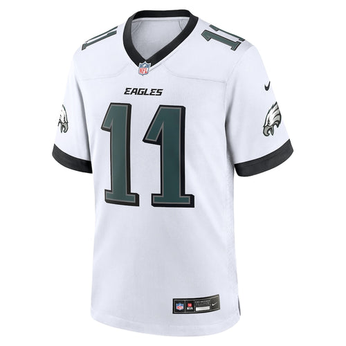A.J. Brown Philadelphia Eagles Nike Game Jersey - White/Black/Green