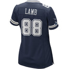 CeeDee Lamb Dallas Cowboys Nike Women's Game Jersey - Navy/White