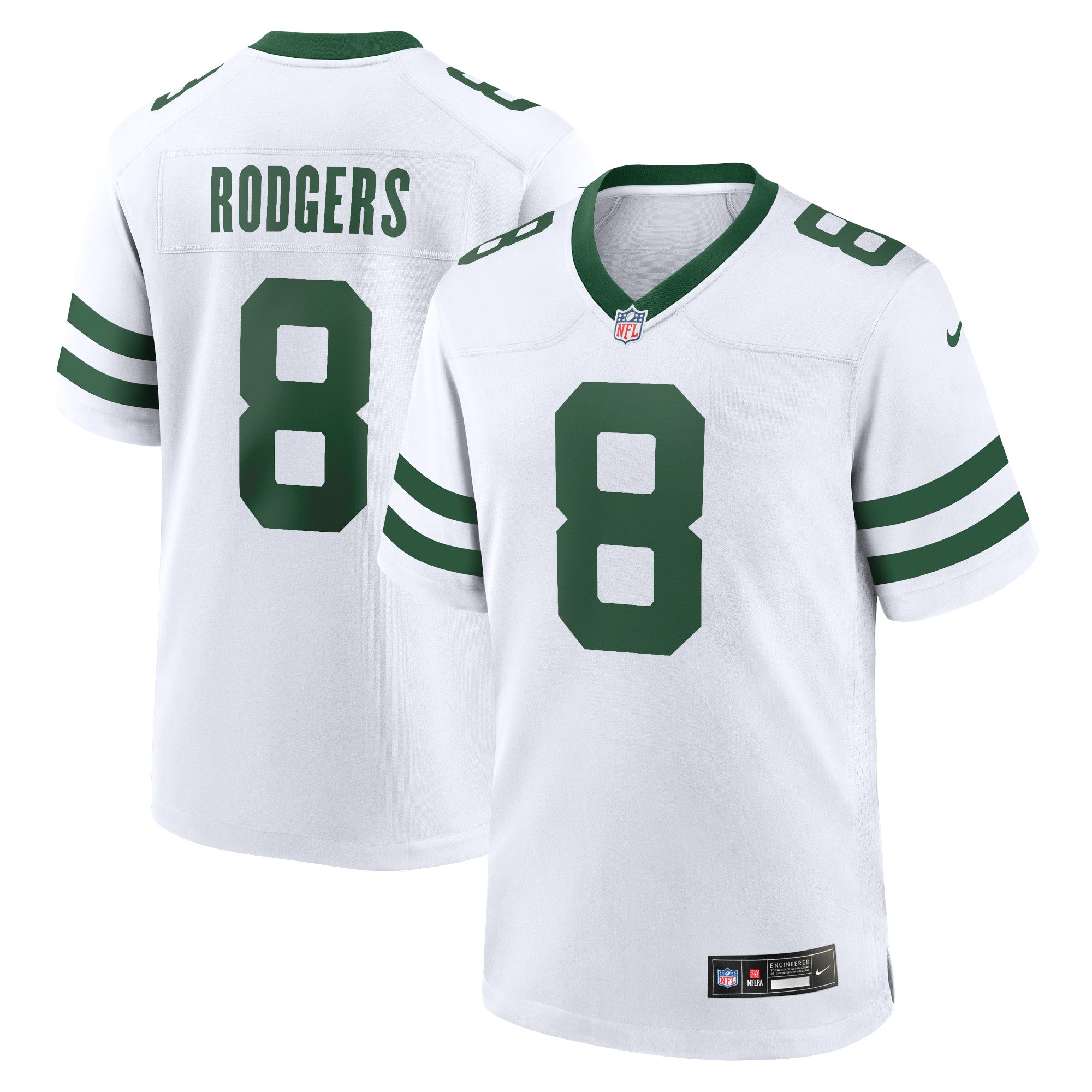 Aaron Rodgers New York Jets Nike Alternate Game Jersey - Legacy Black/Green/White
