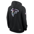 Atlanta Falcons Nike 2025 NFL Crucial Catch Sideline Standard Issue Dri-FIT Hoodie - Black