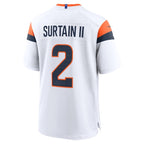 Patrick Surtain II Denver Broncos Nike Game Jersey - White/Navy/Orange
