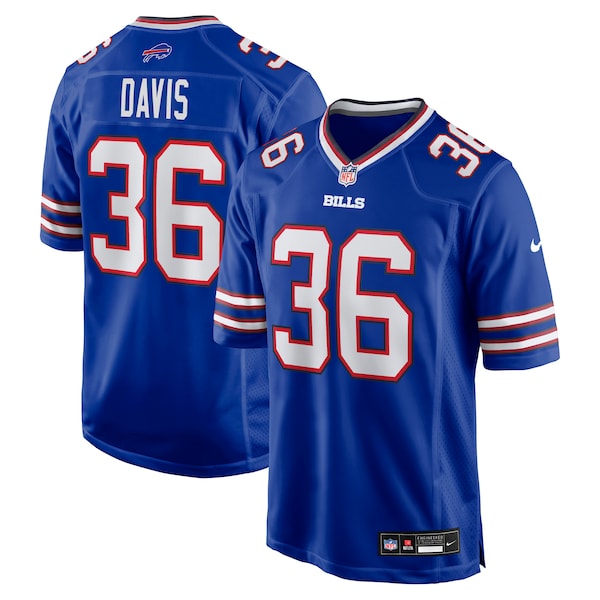 Caden Davis Buffalo Bills Nike Team Game Jersey -  Royal