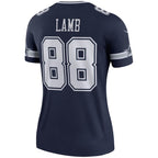 CeeDee Lamb Dallas Cowboys Nike Women's Legend Jersey - Navy