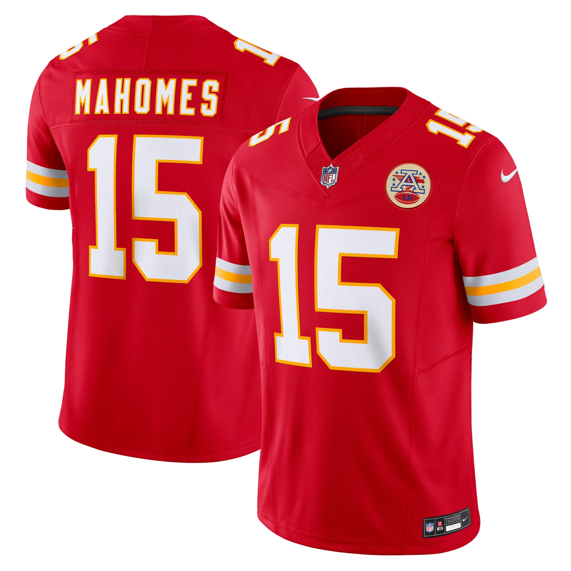 Patrick Mahomes Kansas City Chiefs Nike Vapor F.U.S.E. Limited Jersey - White/Red