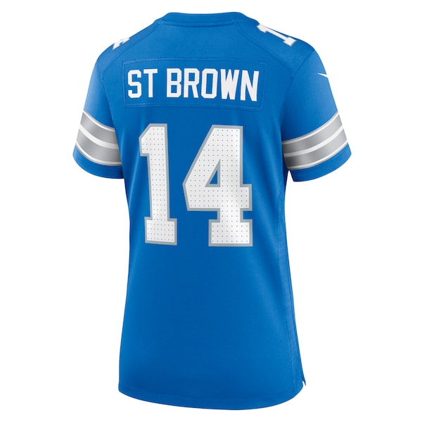 Amon-Ra St. Brown Detroit Lions Nike Women's Team Game Jersey - Blue/White