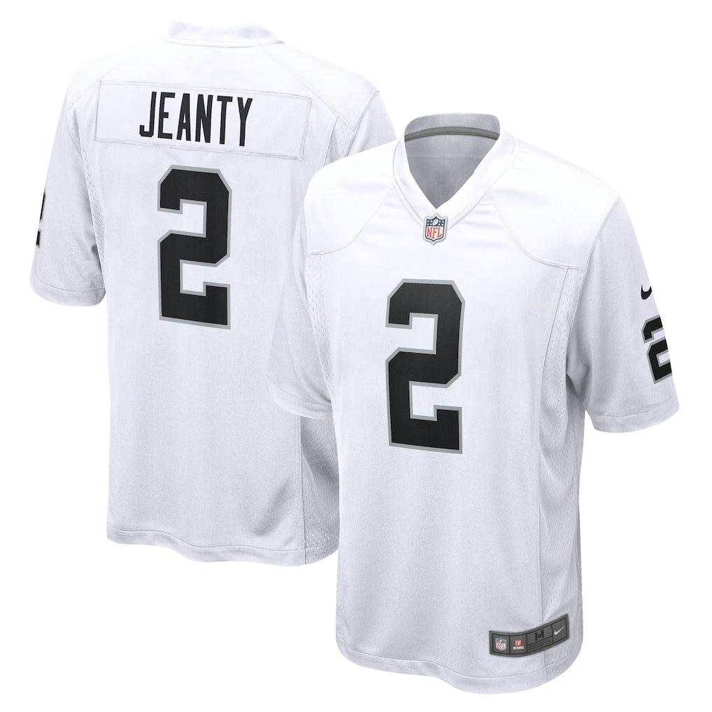 Ashton Jeanty Las Vegas Raiders Nike 2025 NFL Draft First Round Pick Game Jersey - White