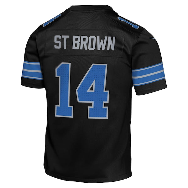 Amon-Ra St. Brown Detroit Lions Nike Youth Alternate Player Game Jersey - Black