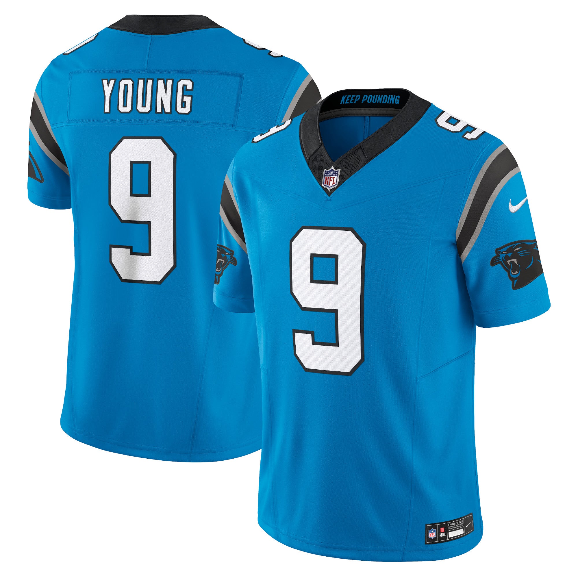Bryce Young Carolina Panthers Nike  Vapor F.U.S.E. Limited Jersey - White/Blue