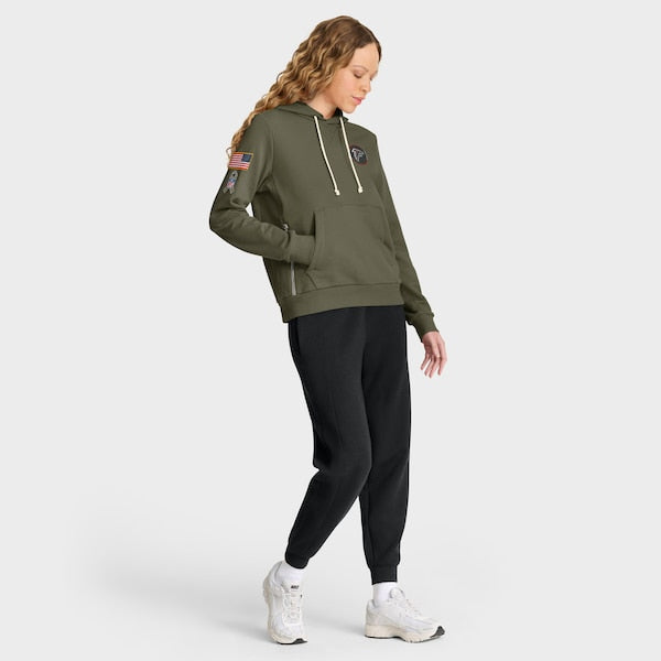 Atlanta Falcons Nike Women's 2025 Salute to Service Sideline Standard Issue Dri-FIT Hoodie - Olive