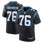 Calvin Throckmorton Carolina Panthers Nike Team Game Jersey -  Black