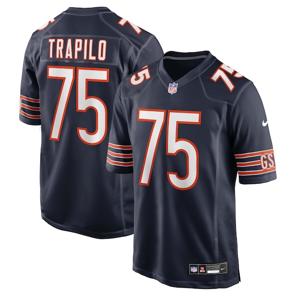 Ozzy Trapilo Chicago Bears Nike Team Game Jersey -  Navy