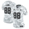 CeeDee Lamb Dallas Cowboys Nike Women's 2024 Salute to Service Limited Jersey - Arctic Camo