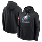 Philadelphia Eagles Nike 2024 NFL Crucial Catch Club Pullover Hoodie - Black