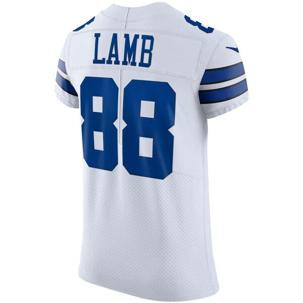 CeeDee Lamb Dallas Cowboys Nike Vapor Elite Jersey - White/Navy