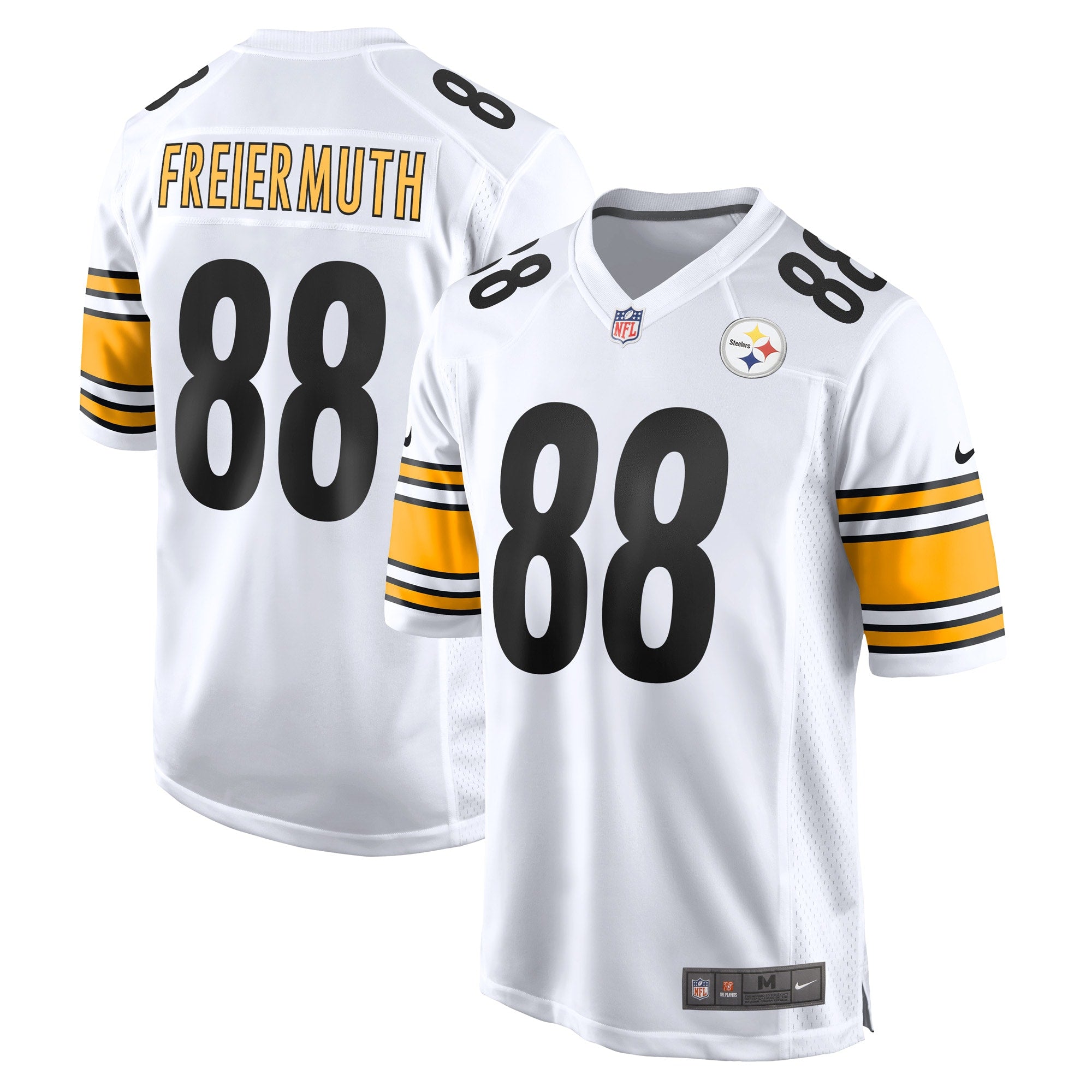 Pat Freiermuth Pittsburgh Steelers Nike Game Jersey - Black/White
