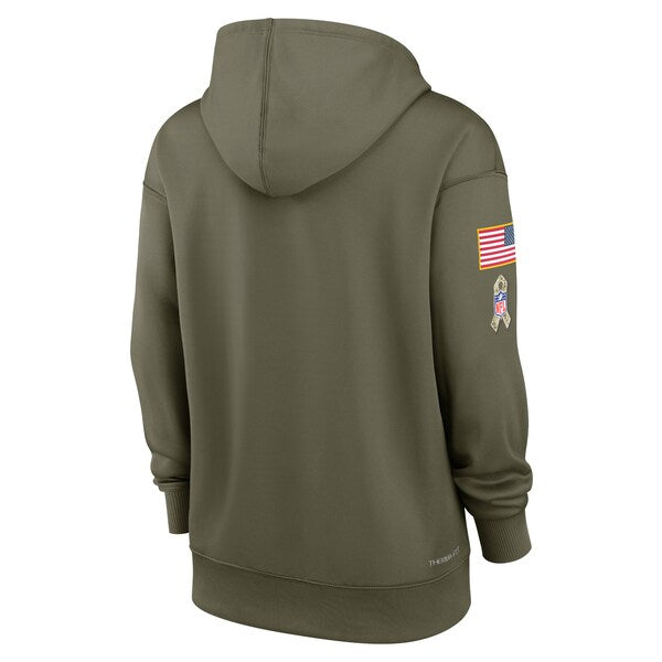Arizona Cardinals Nike Women's Salute To Service Performance Pullover Hoodie - Olive