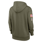 Arizona Cardinals Nike Women's Salute To Service Performance Pullover Hoodie - Olive