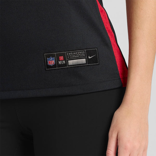 Carlos Washington Jr. Atlanta Falcons Nike Women's Team Game Jersey -  Black