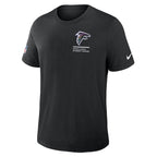 Atlanta Falcons Nike 2025 NFL Crucial Catch Tri-Blend Dri-FIT T-Shirt - Black
