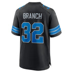 Brian Branch Detroit Lions Nike 2nd Alternate Game Jersey - Black/Blue