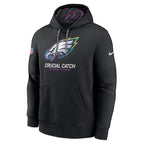 Philadelphia Eagles Nike 2024 NFL Crucial Catch Club Pullover Hoodie - Black