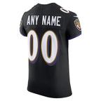 Baltimore Ravens Nike  Vapor F.U.S.E. Elite Custom Jersey - Black