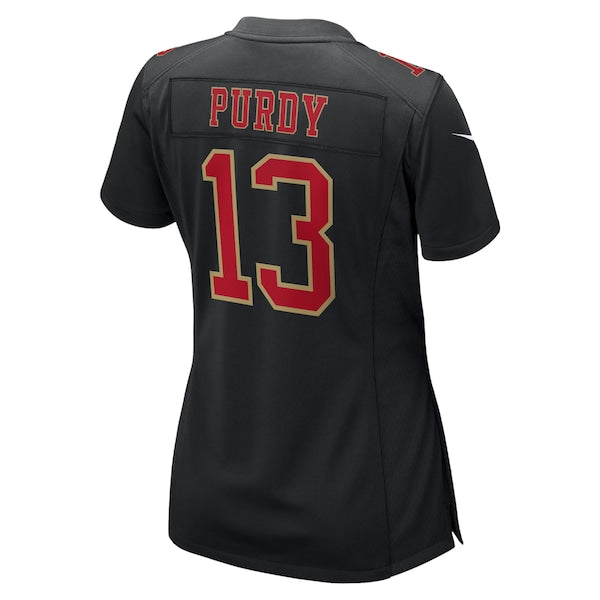 Brock Purdy San Francisco 49ers Nike Women's Super Bowl LVIII Carbon Fashion Game Player Jersey - Black