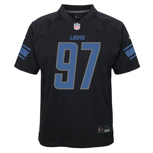 Aidan Hutchinson Detroit Lions Nike Youth Game Jersey - Black