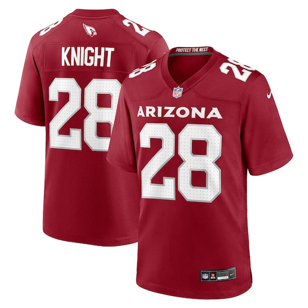 Qwuantrezz Knight Arizona Cardinals Nike  Game Jersey -  Cardinal