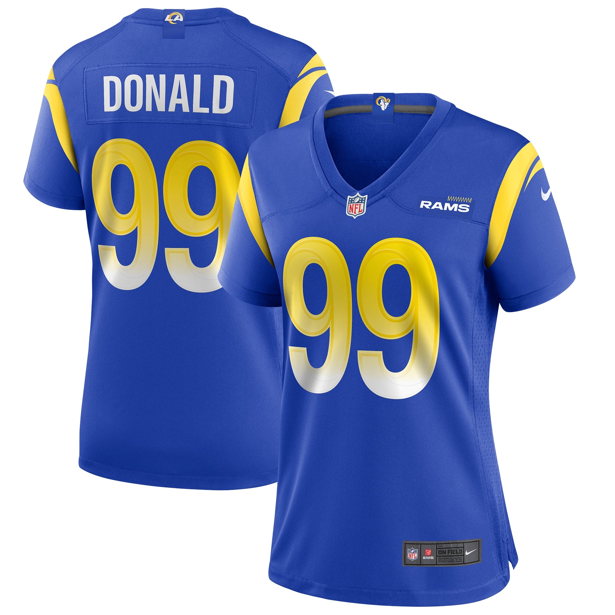 Aaron Donald Los Angeles Rams Nike Women's Player Jersey - White/Royal