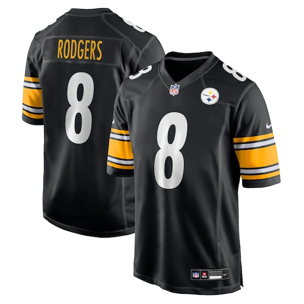 Aaron Rodgers Pittsburgh Steelers Nike Game Jersey - Black/White