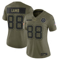 CeeDee Lamb Dallas Cowboys Nike Women's 2025 Salute to Service Limited Jersey - Olive