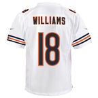 Caleb Williams Chicago Bears Nike Youth White Game Jersey - White/Navy