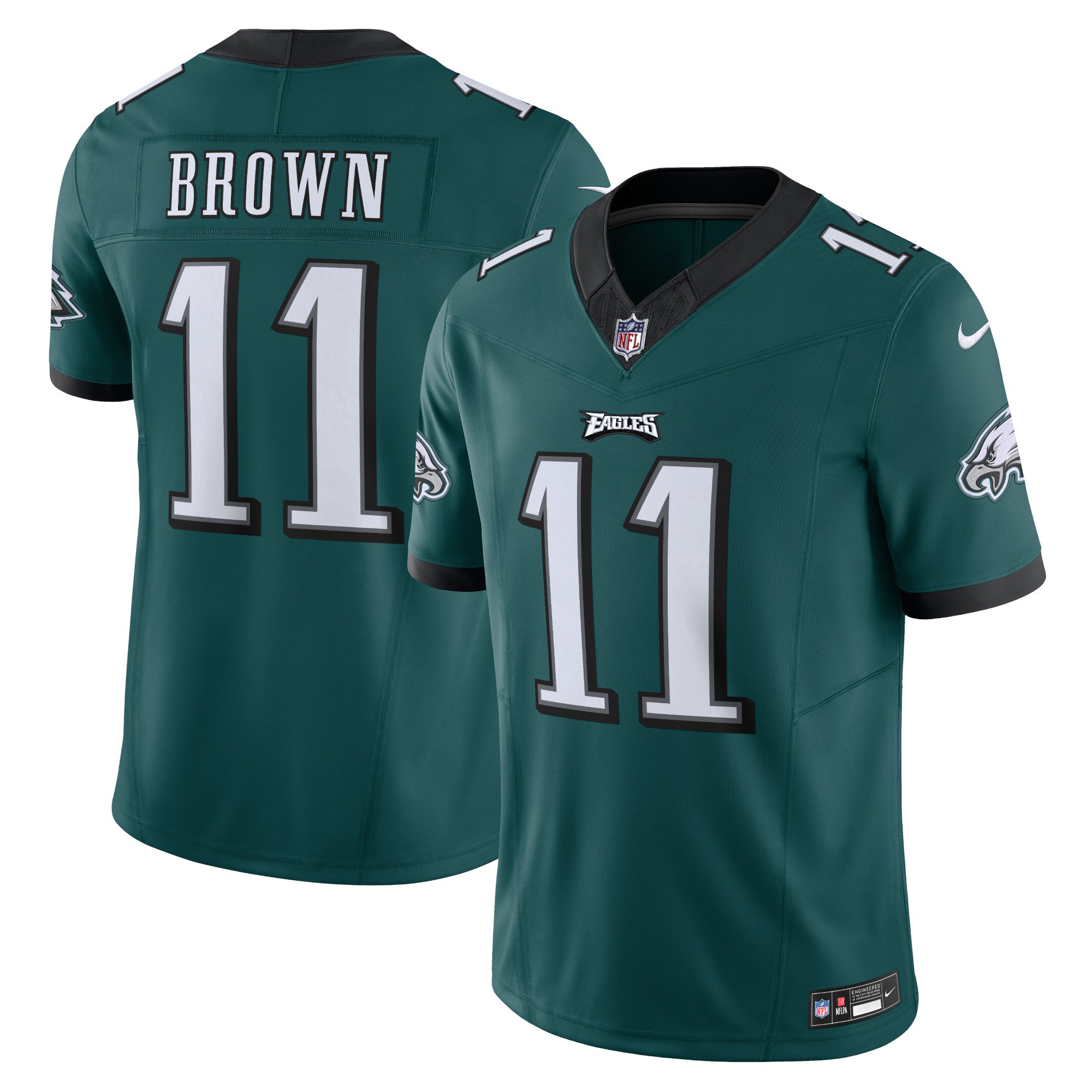 A.J. Brown Philadelphia Eagles Nike Vapor F.U.S.E. Limited Jersey - Kelly Green/Green