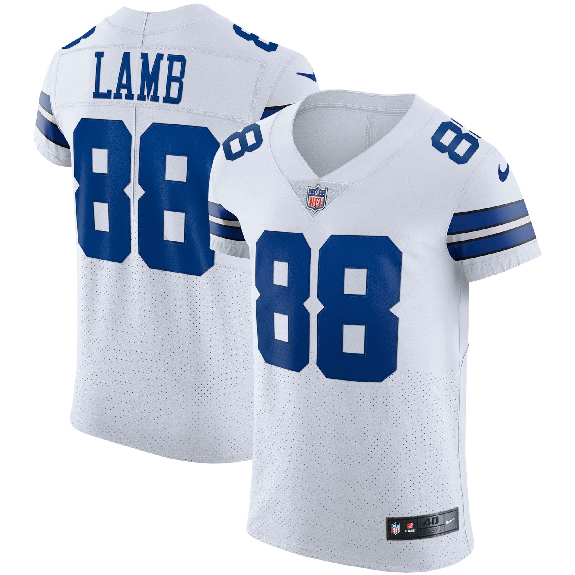 CeeDee Lamb Dallas Cowboys Nike Vapor Elite Jersey - Navy/White