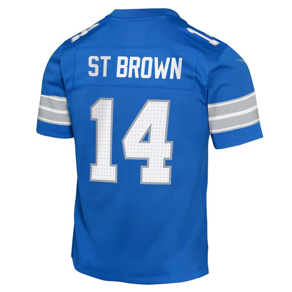 Amon-Ra St. Brown Detroit Lions Nike Youth Team Player Game Jersey - Blue