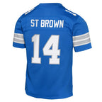 Amon-Ra St. Brown Detroit Lions Nike Youth Team Player Game Jersey - Blue