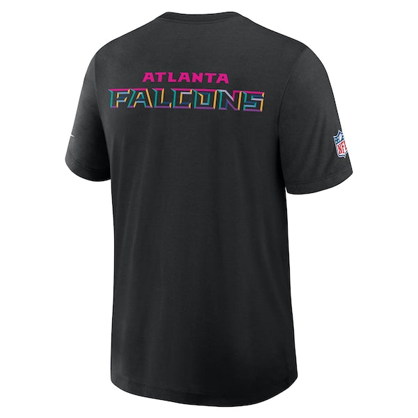 Atlanta Falcons Nike 2025 NFL Crucial Catch Tri-Blend Dri-FIT T-Shirt - Black