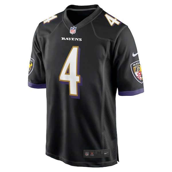 Zay Flowers Baltimore Ravens Nike Team Game Jersey - Black/White