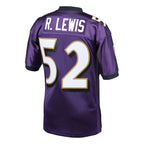 Ray Lewis Baltimore Ravens 2000 Authentic Throwback Retired Player Jersey - Purple