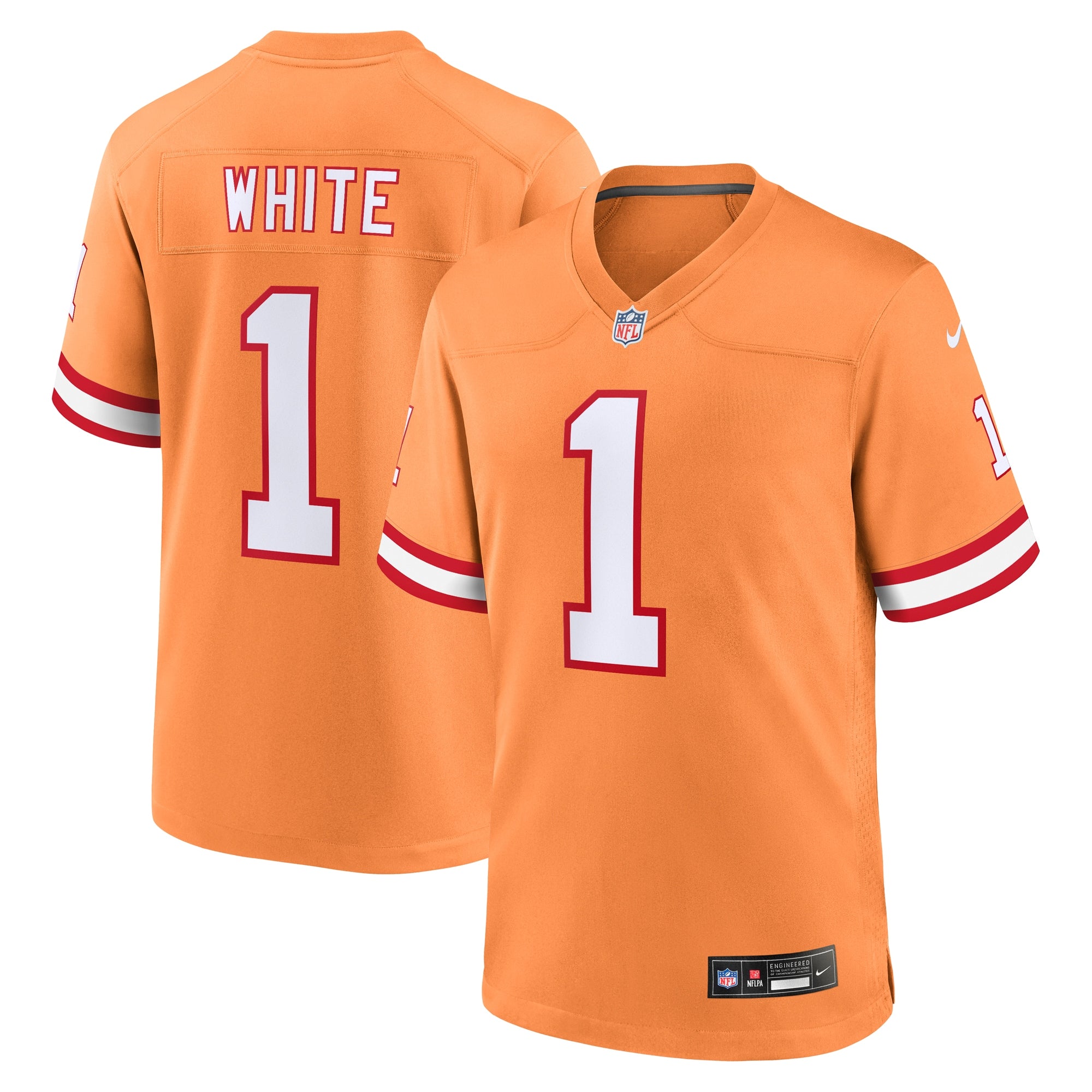 Rachaad White Tampa Bay Buccaneers Nike Game Player Jersey - Red/Orange