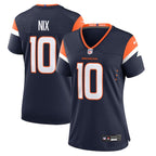 Bo Nix Denver Broncos Nike Women's Alternate Game Jersey -  Navy/White