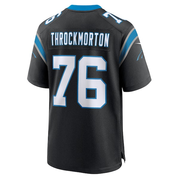 Calvin Throckmorton Carolina Panthers Nike Team Game Jersey -  Black