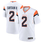 Patrick Surtain II Denver Broncos Nike Game Jersey - White/Navy/Orange