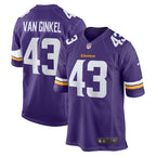 Andrew Van Ginkel Minnesota Vikings Nike Team Game Jersey -  Purple