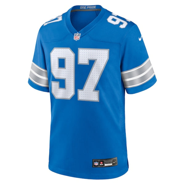 Aidan Hutchinson Detroit Lions Nike Game Jersey - Blue/Black/White