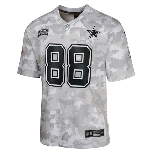 CeeDee Lamb Dallas Cowboys Nike Youth 2024 Salute to Service Game Jersey - Arctic Camo