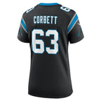 Austin Corbett Carolina Panthers Nike Women's Team Game Jersey - Black