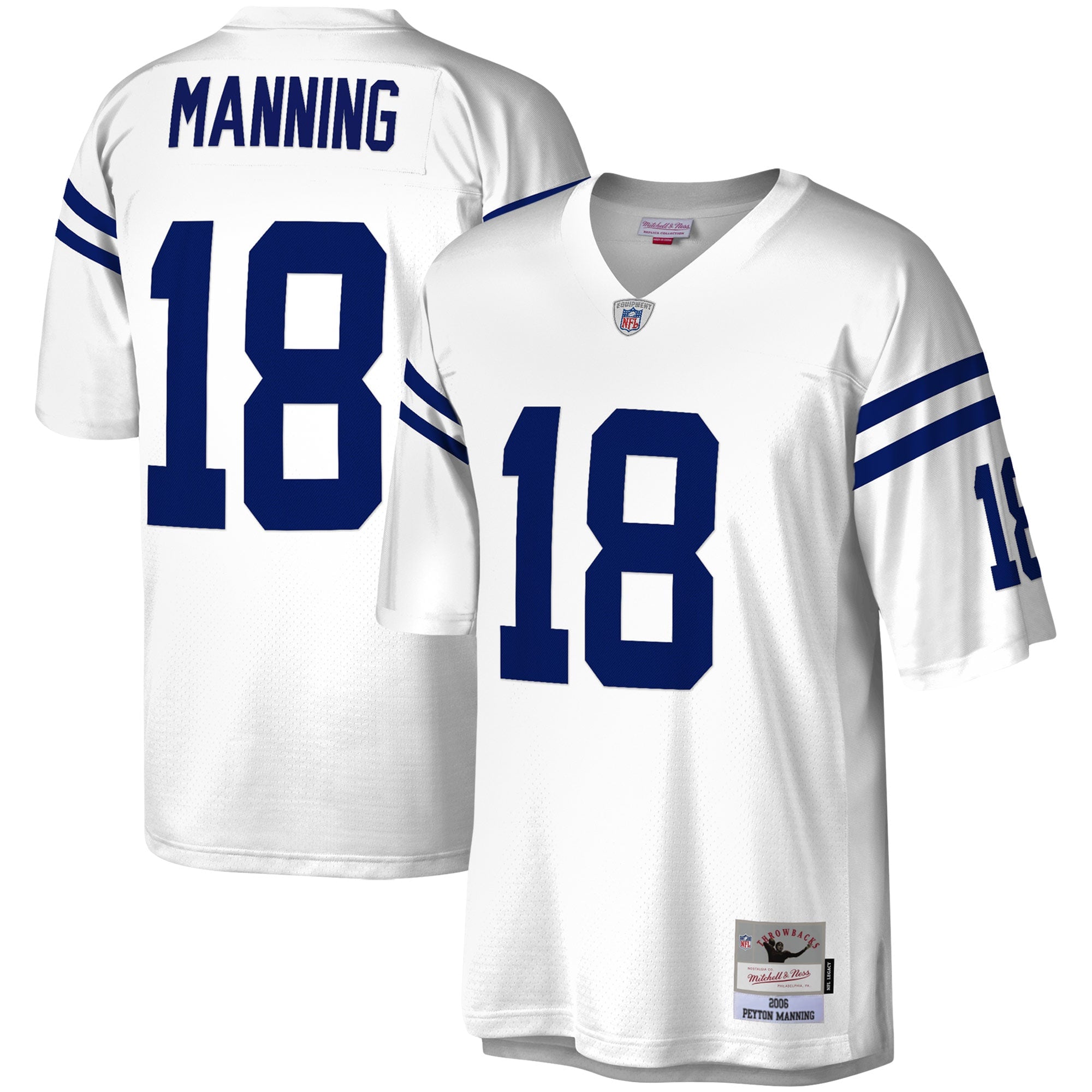 Peyton Manning Indianapolis Colts Legacy Replica Jersey - Royal/White
