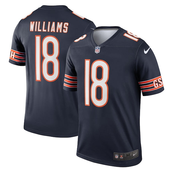 Caleb Williams Chicago Bears Nike Team Legend Player Performance Top - Navy/Orange